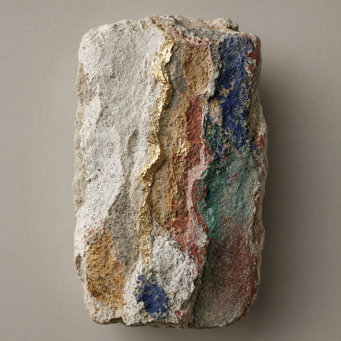 A frontal view of a fictional painted edge