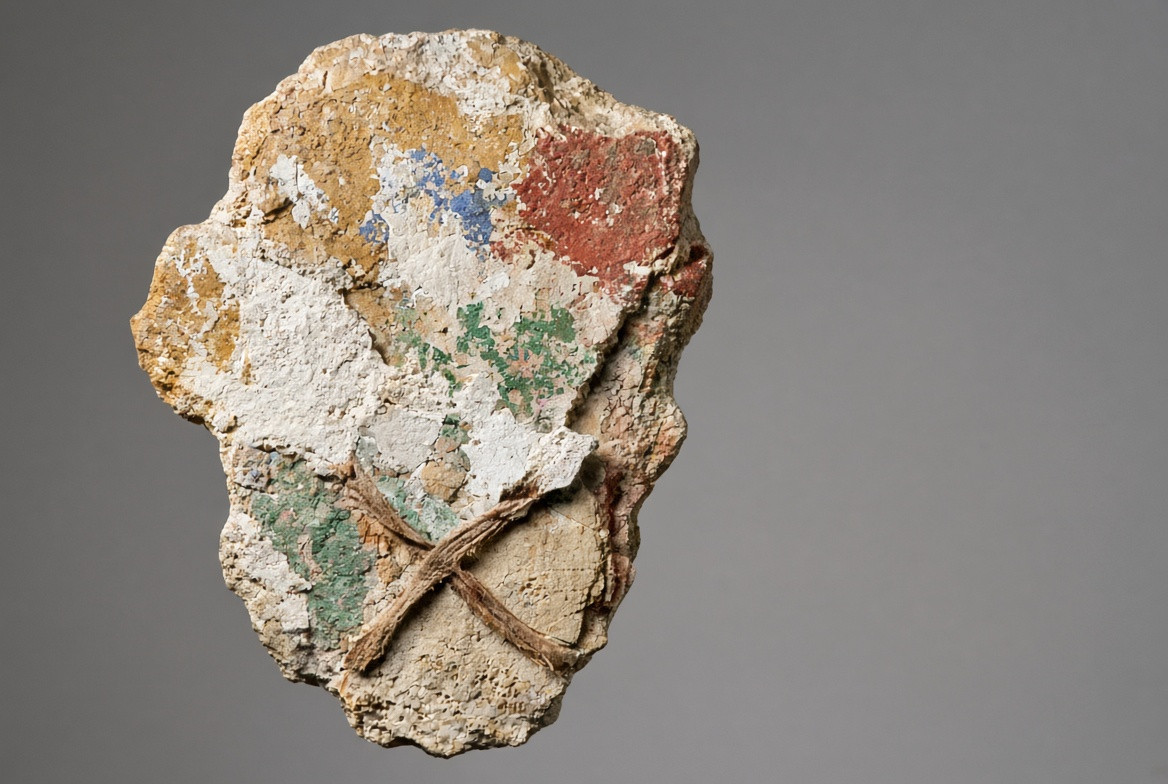 A whole fragment view establishing scale
